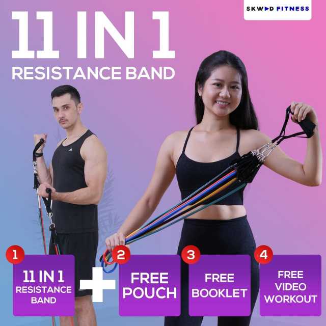 11 IN 1 Resistance band / Resistance band tubes / Resistance band /